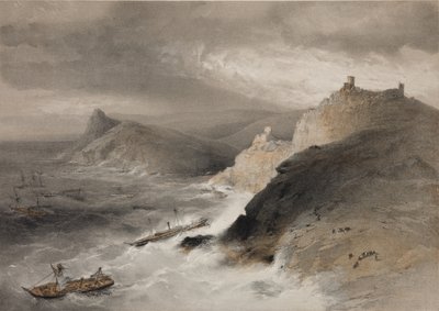 1855年11月14日在巴拉克拉瓦湾（Balaklava Bay）的风暴 作者 威廉·克里米亚·辛普森