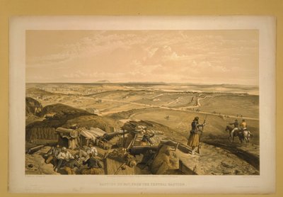 塞瓦斯托波尔堡垒堡垒，1855年 作者 威廉·克里米亚·辛普森