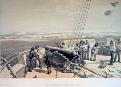 从海上看塞瓦斯托波尔，1855年。   作者 威廉·辛普森