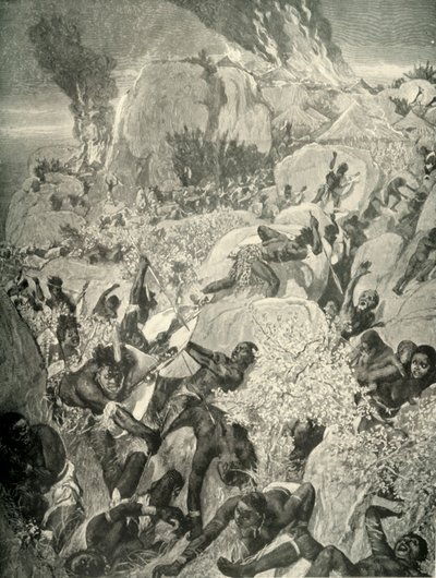 在马绍纳兰的一次马塔贝勒突袭》，1900年。 作者 威廉·斯莫特