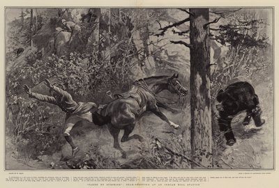 采取惊喜，在印第安山站射击熊 作者 William Small