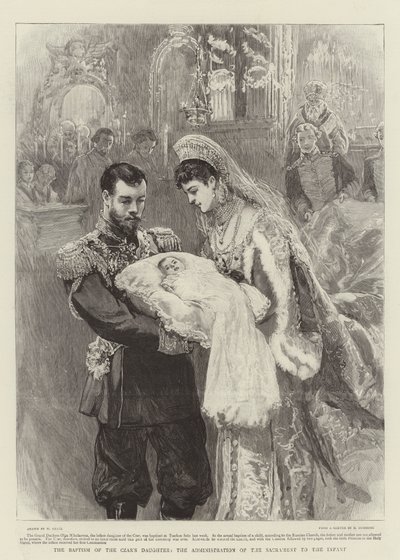 沙皇的女儿的洗礼，圣婴的管理 作者 William Small