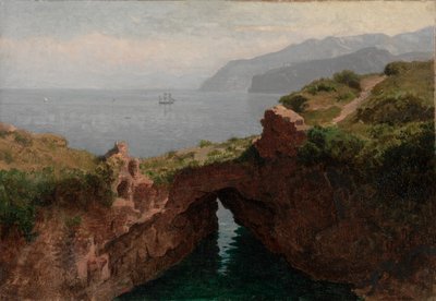 卡普里岛自然拱门，1856年。 作者 威廉·斯坦利·哈瑟尔汀