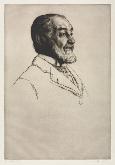 弗雷德里克·哈里森（Frederick Harrison），1914年。 作者 威廉·斯特兰德