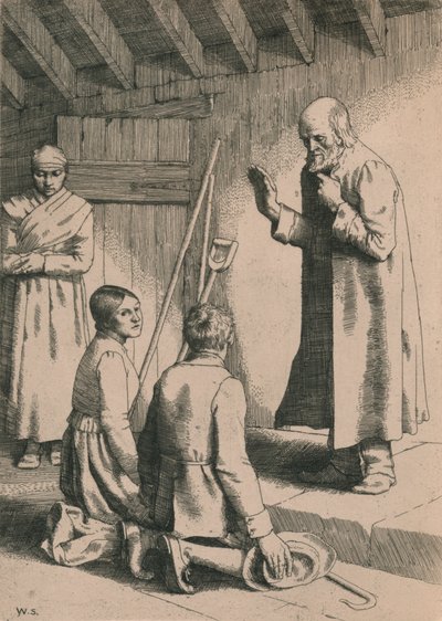 慈悲与马修的婚姻，约于1916年 作者 威廉·斯特兰德