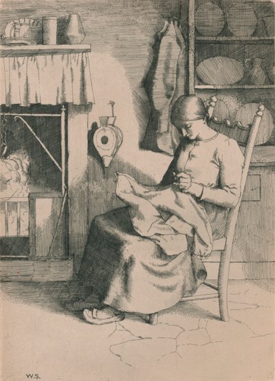 慈悲在她的工作中，c1916 作者 威廉·斯特兰德
