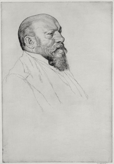 Hans Richter（1843-1916）的肖像，匈牙利指挥 作者 威廉·斯特兰德