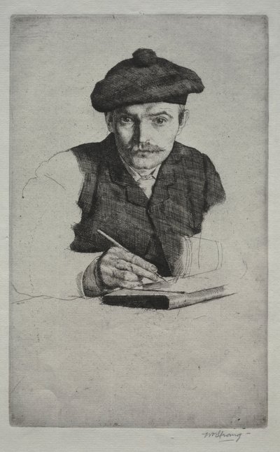 自画像，1885年。 作者 威廉·斯特兰德