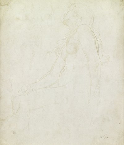研究裸体（纸上的金点） 作者 William Strang