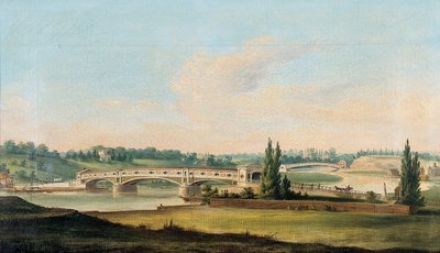 Schuylkill河上的一座桥的景色 作者 威廉·斯特里克兰