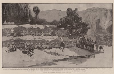轰炸期间戈登高地人的营地 作者 William T. Maud