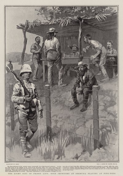 监狱生活的光明面，百慕大的波尔囚犯在乒乓球比赛 作者 William T. Maud