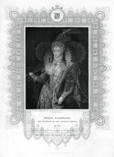 19世纪的英国伊丽莎白一世。 作者 威廉·托马斯·弗莱
