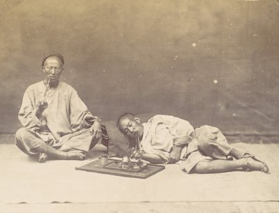 吸食鸦片者，1867年。 作者 威廉·托马斯·桑德斯