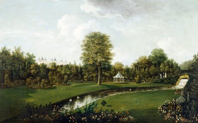 从茶桥眺望（布面油画） 作者 威廉·汤姆金斯