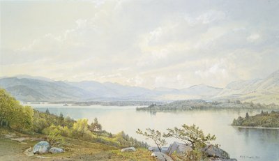 斯阔湖和三明治山，1872年。 作者 威廉·特罗斯特·理查兹