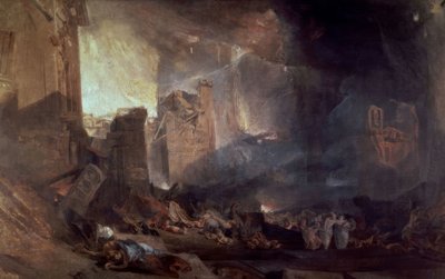 SODOMA破坏-十九世纪-英国浪漫主义 作者 Joseph Mallord William Turner