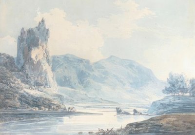 斯塔福德郡Dovedale Ilam Rock 作者 约瑟夫·马洛德·威廉·特纳