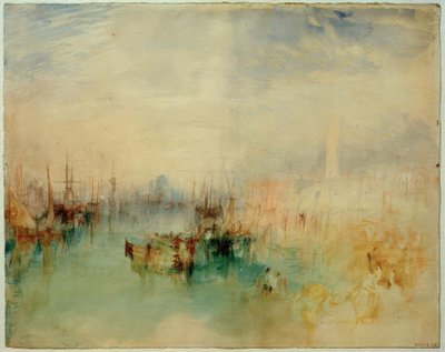 威尼斯：从Ponte dellArsenale附近运送Riva degli Schiavoni 作者 约瑟夫·马洛德·威廉·特纳