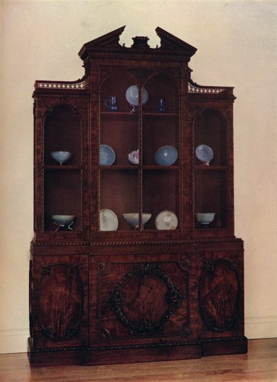 桃花心木玻璃表壳，c1760 作者 威廉·维尔