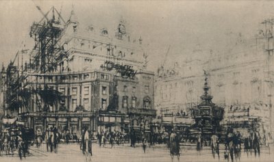 皮卡迪利广场，1927年。 作者 威廉·沃尔科特