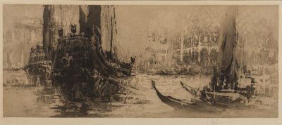 Venetian capriccio（蚀刻和aquatint） 作者 威廉·沃尔科特