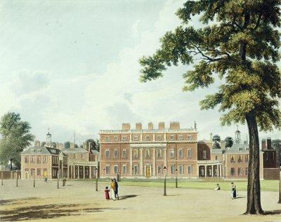 白金汉宫，来自&39;皇家住所的历史&39;，由Thomas Sutherland（b.1785）雕刻，作者William Henry Pyne（1769-1843），1819年 作者 威廉韦斯特尔