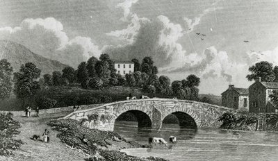 Greta Hall和凯西克桥，由E. Francis雕刻，1842年 作者 威廉韦斯特尔
