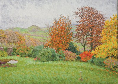 秋天风景，雨，2007年（布面油画） 作者 威廉·威尔金斯
