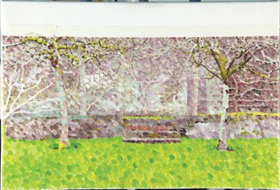 2014年冬季果园（布面油画） 作者 威廉·威尔金斯