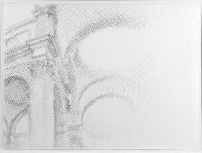 圣萨尔瓦多，威尼斯，2007 年（纸上铅笔） 作者 威廉·威尔金斯