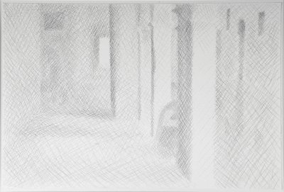 Sotoportego Salviati，威尼斯，2009年（纸上铅笔） 作者 威廉·威尔金斯