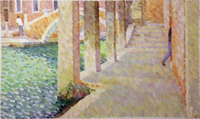 Sotoportego del Traghetto，2011年（布面油画） 作者 威廉·威尔金斯