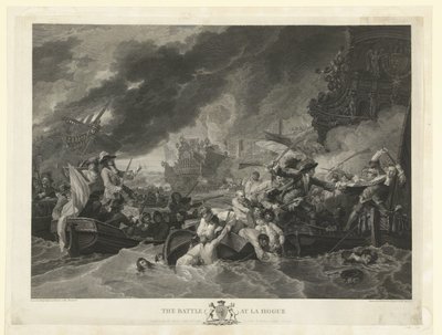 拉霍格角海战，1692 年
拉霍格海战（标题见实物） 作者 威廉·伍利特