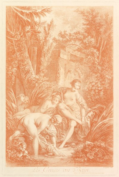 TheGrâcesau Bain The Graces at the Bath，1756年。 作者 威廉·温妮·赖兰德