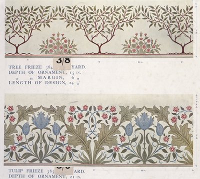 壁纸样本书，1917年前（印刷品）。 作者 威廉和莫里斯公司