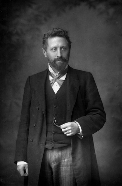 威廉·爱德华·艾尔顿（William Edward Ayrton）教授1847-1908年，英国物理学家和电气工程师，1893年。 作者 威廉和丹尼尔唐尼