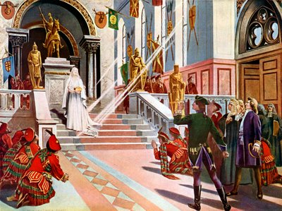 La Dame Blanche The White Lady，Last Act and scene 作者 威廉·德·莱维奇·道奇