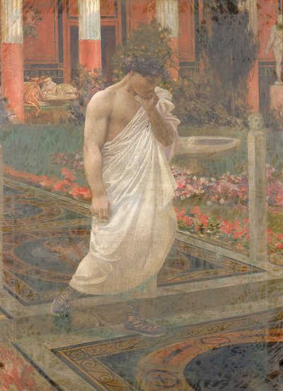 沉思，1897年。 作者 威廉·德·莱维奇·道奇