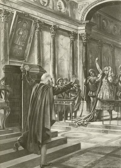 波希米亚女孩，第二幕第四场（凹印） 作者 威廉·德·莱维奇·道奇