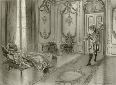 费加罗的婚姻，第一幕场景ix（凹版印刷） 作者 威廉·德·莱维奇·道奇