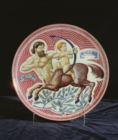 充电器描绘Cheiron和Achilleus（陶瓷） 作者 威廉·德·摩根