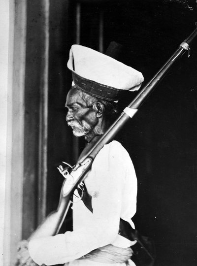 印度Sepoy，1870年代 作者 威洛比华莱士胡珀