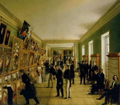 1828年在华沙的美术展览 作者 Wincenty Kasprzycki