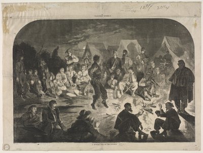 1861年，波托马克河上的一条Bivouac Fine。 作者 温斯洛·荷马