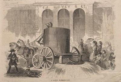 波士顿洒水车，1857年。 作者 温斯洛·荷马