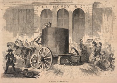 波士顿的水车，摘自 1857 年 9 月 12 日《Ballou