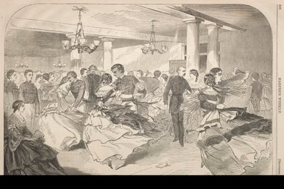1859年，西点军校学生合唱团。 作者 温斯洛·荷马