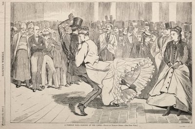 巴黎舞会-在赌场跳舞，1867年。 作者 温斯洛·荷马