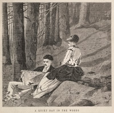 1870年，树林中的安静日。 作者 温斯洛·荷马